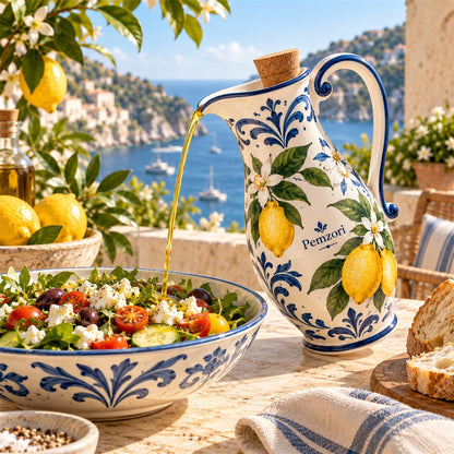 Pemzori Positano Lemon Oil Cruet with Stopper